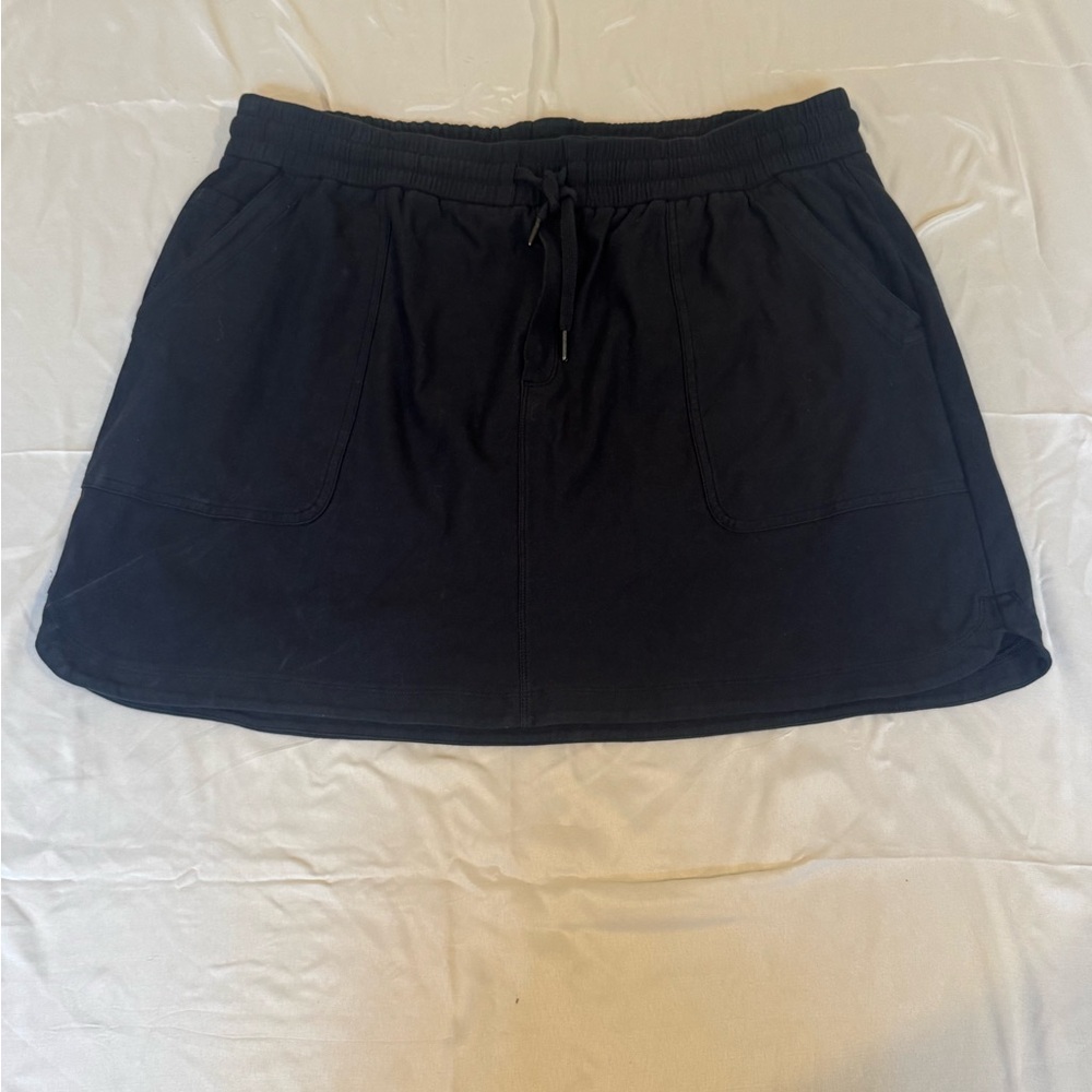 Athleta Black Athletic Skirt Skort Size 1X Drawstring Waist